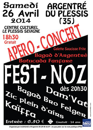 Concert et Fest-Noz à Argentré-du-Plessis